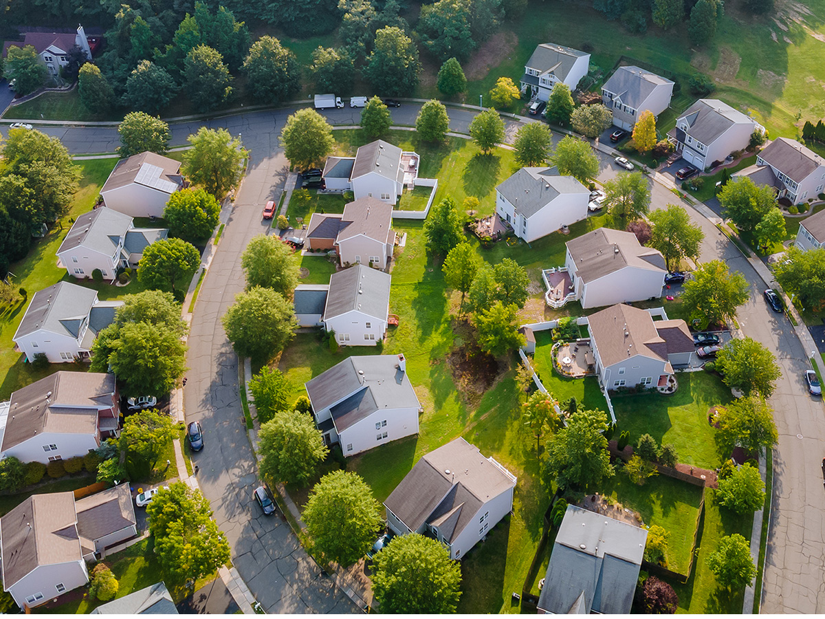 1200x900GMB-1 Aerial view of a neighborhood.